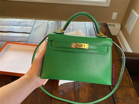 mini bag hermes verde costo|kelly mini hermes purses.